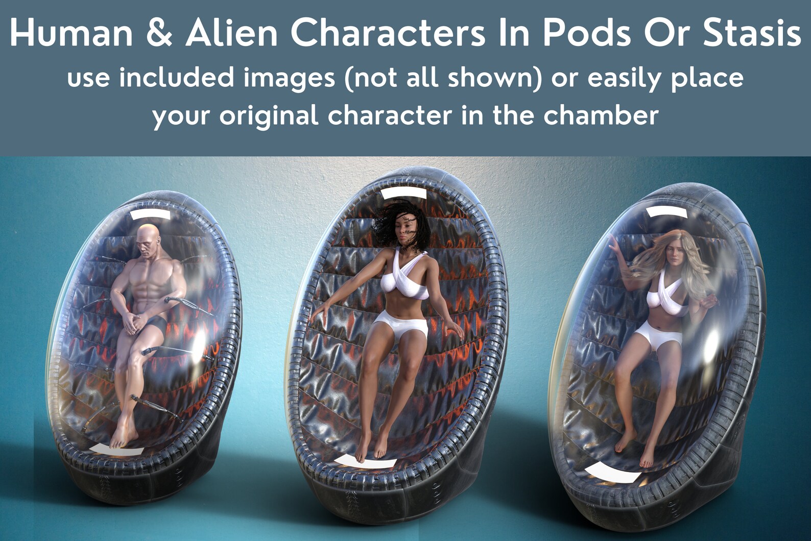 PNG Overlays and Clip Art for Photomanipulation of Alien Pods or Stasis ...