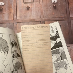 Afdrukbare Manga Library Card Review