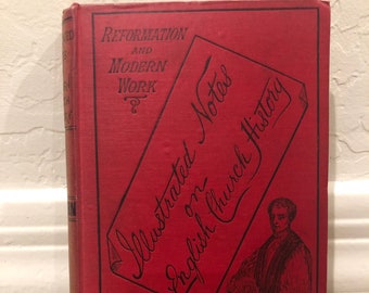 1888 Illustrated Notes on English Church History Book
