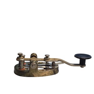 Llave telegráfica japonesa de código Morse de la década de 1960