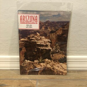 Archiwalny magazyn Arizona Highways z kwietnia 1972 r. Odwiedzamy Wielki Kanion