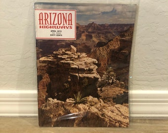 Vintage April 1972 Arizona Highways Magazine We Visit Grand Canyon