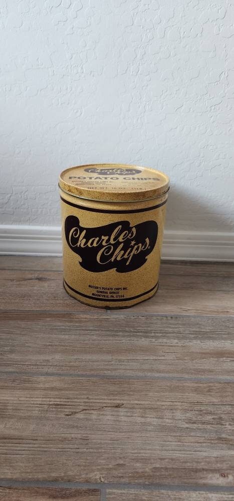 Vintage potato chip cans - Etsy 日本