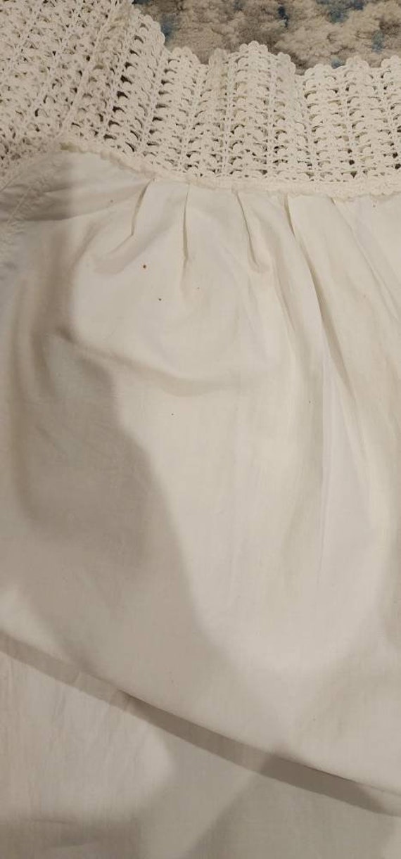 Antique Chemise Late 1800s Victorian Cotton Shift… - image 5