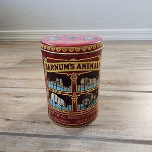 1979 Vintage Nabisco Barnum&#39;s Animal Crackers Tin Empty