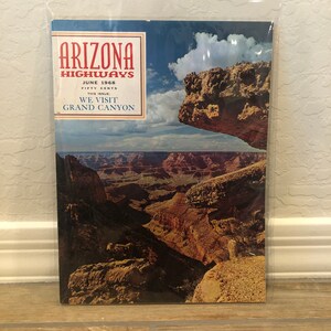 Vintage czerwiec 1968 Arizona Highways Magazine Odwiedzamy Wielki Kanion