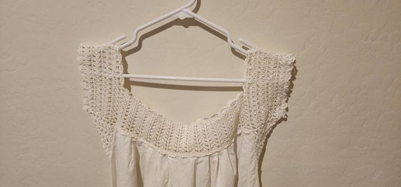 Antique Chemise Late 1800s Victorian Cotton Shift… - image 3