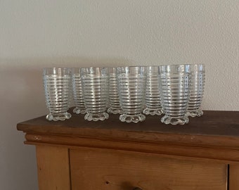 Anchor Hocking Manhattan Clear 10 Ounce Footed Tumblers
