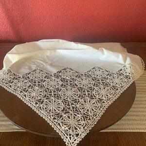 Tablecloth with hand work