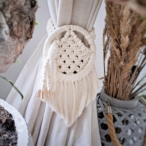 Curtain holder - romantic tieback for a boho vibe in home decor, drapery tie backs