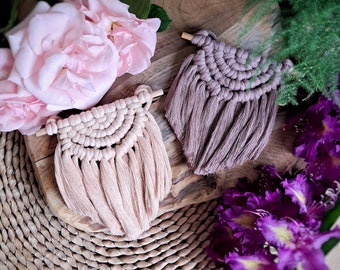 Half Circle Mini Macrame Wall Hanging - 20 colours