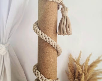 Cinghia per tappetino yoga in cotone biologico: tracolla in macramè, colori personalizzabili