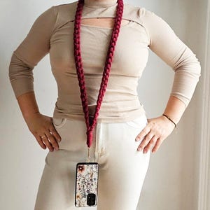 Macrame Phone Lanyard – Boho Crossbody Strap, Cotton Harness