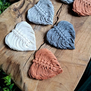 Macrame Leaf Magnet - Boho Home Decor for your kitchen or office