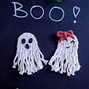 Adorables imanes de fantasmas: decoración de Halloween para el refrigerador, ¡diversión espeluznante! (9 x 4 cm)