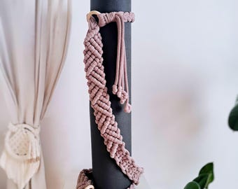 Macrame Yoga Mat & Skateboard Carrier Strap: Adjustable Comfort