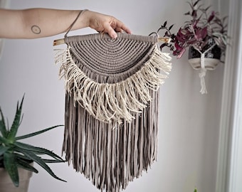 Macrame wall hanging - minimalistic boho decor for cozy room vibe