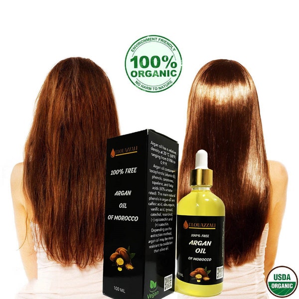 100% PURE ORGANIC Moroccan Argan Oil