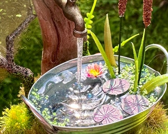 Miniaturgartenwasserhahn Miniaturbrunnen