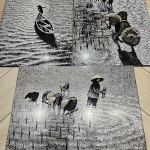 Vietnam eggshell art - Etsy 日本