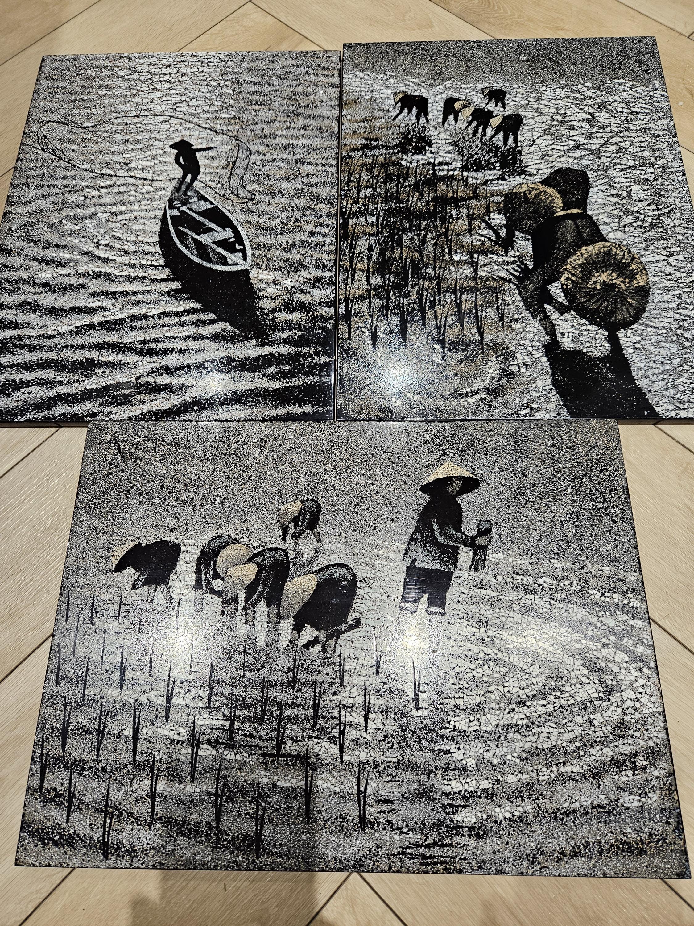Vietnam eggshell art - Etsy 日本
