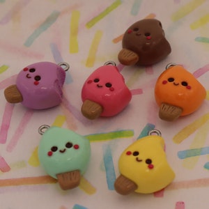 Kawaii Popsicle-stygnmarkör med polymerlera - presenter till stickare och virkare