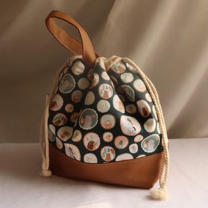 Drawstring Crochet Knitting Project Bag - Small/Medium/Large - Gifts for Knitters and Crocheters - Forest Animals