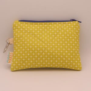 Monedero llavero hecho a mano - Mini monedero llavero de muñeca - Monedero acolchado con cremallera - Verde XS