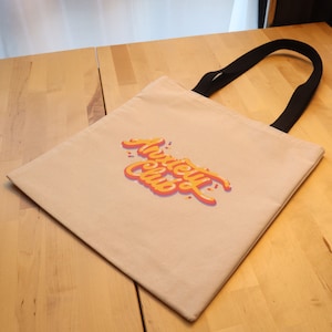 Joli sac fourre-tout - Sac réutilisable de courses, d'épicerie, de livres - Sac fourre-tout esthétique - Cadeaux faits main - Anxiety Club