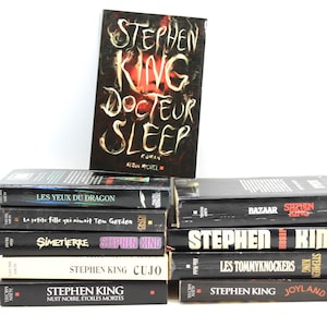 Lot 10 Books Books Stephen King Mixed Large Format Horror Thriller French #3