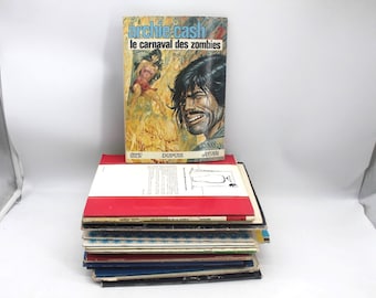 Lot of 28 French magazines: Super Tintin, Lucky Luke, Jurgurtha, Goldorette and more