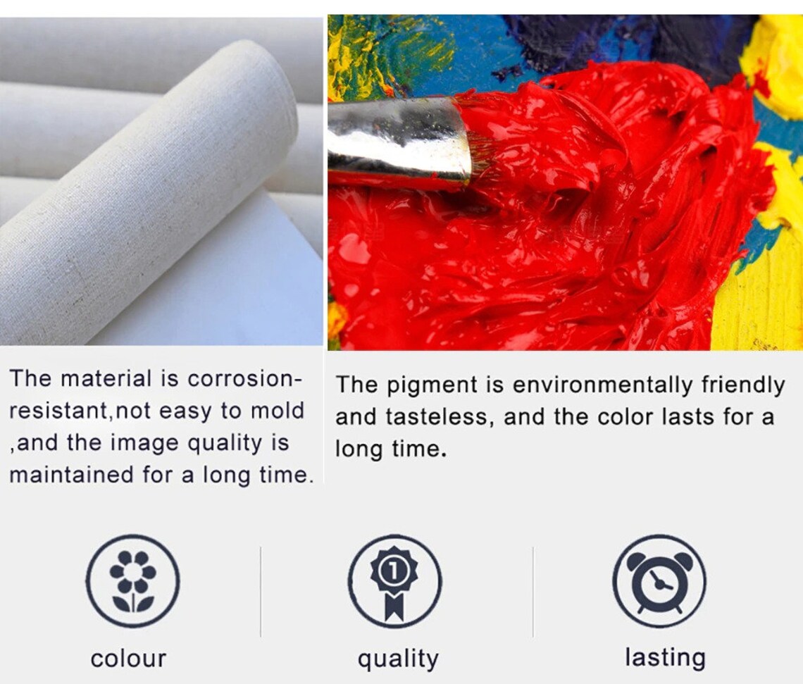 Handpainted Abstract painting Black on Canvashome Etsy