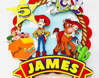 Disney Toy Story Cake Topper woody Birthday Party Decor Baby First Birthday, Disney Toy Story cake topper.