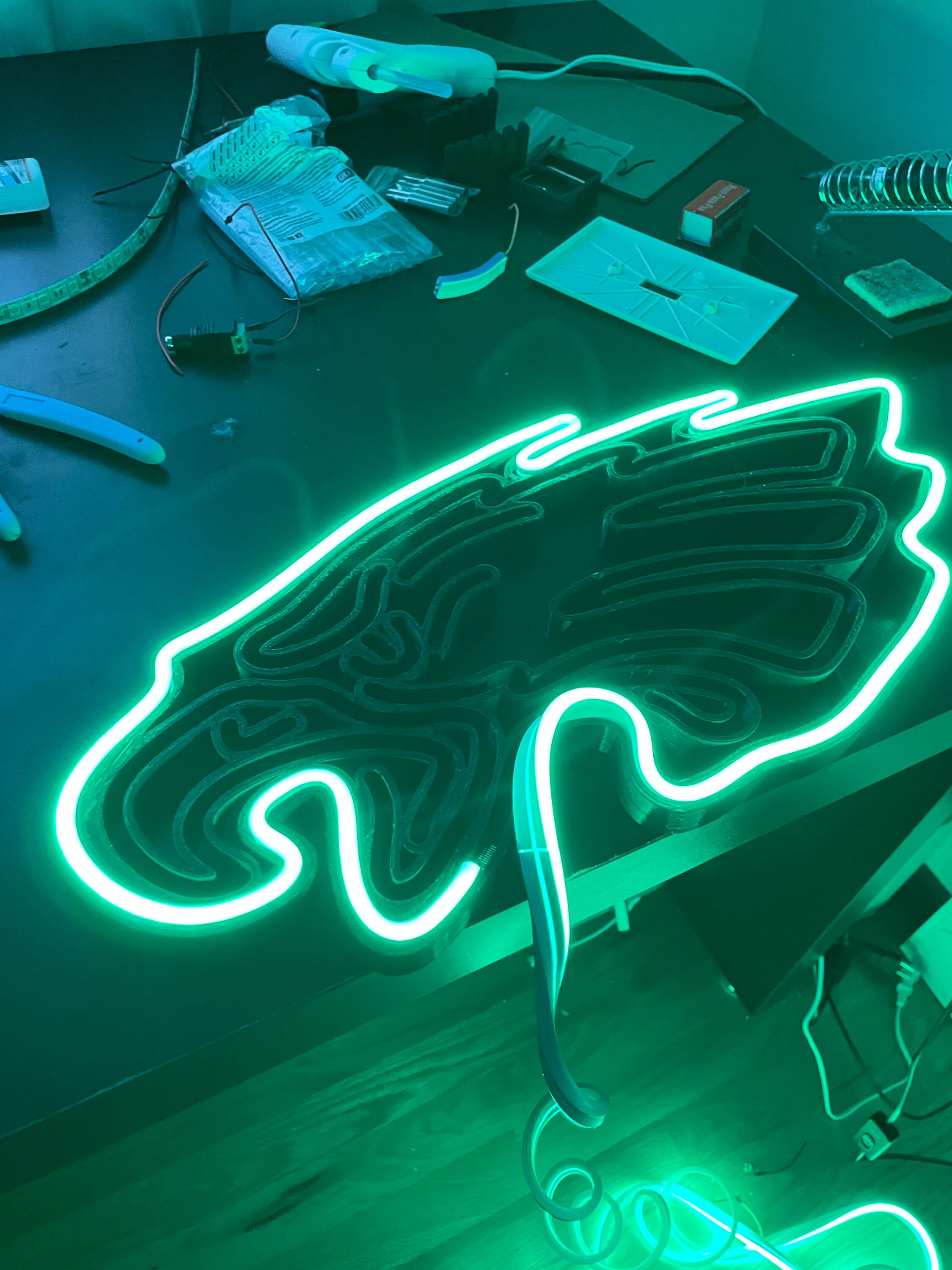 STL file FREE FIRE ILLUMINATED SIGN 🆓・3D printing idea to