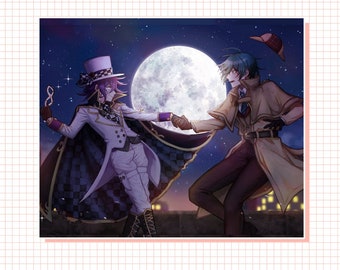 A phantom thief and his beloved detective + Shuichi and Kokichi | 8x11 Print