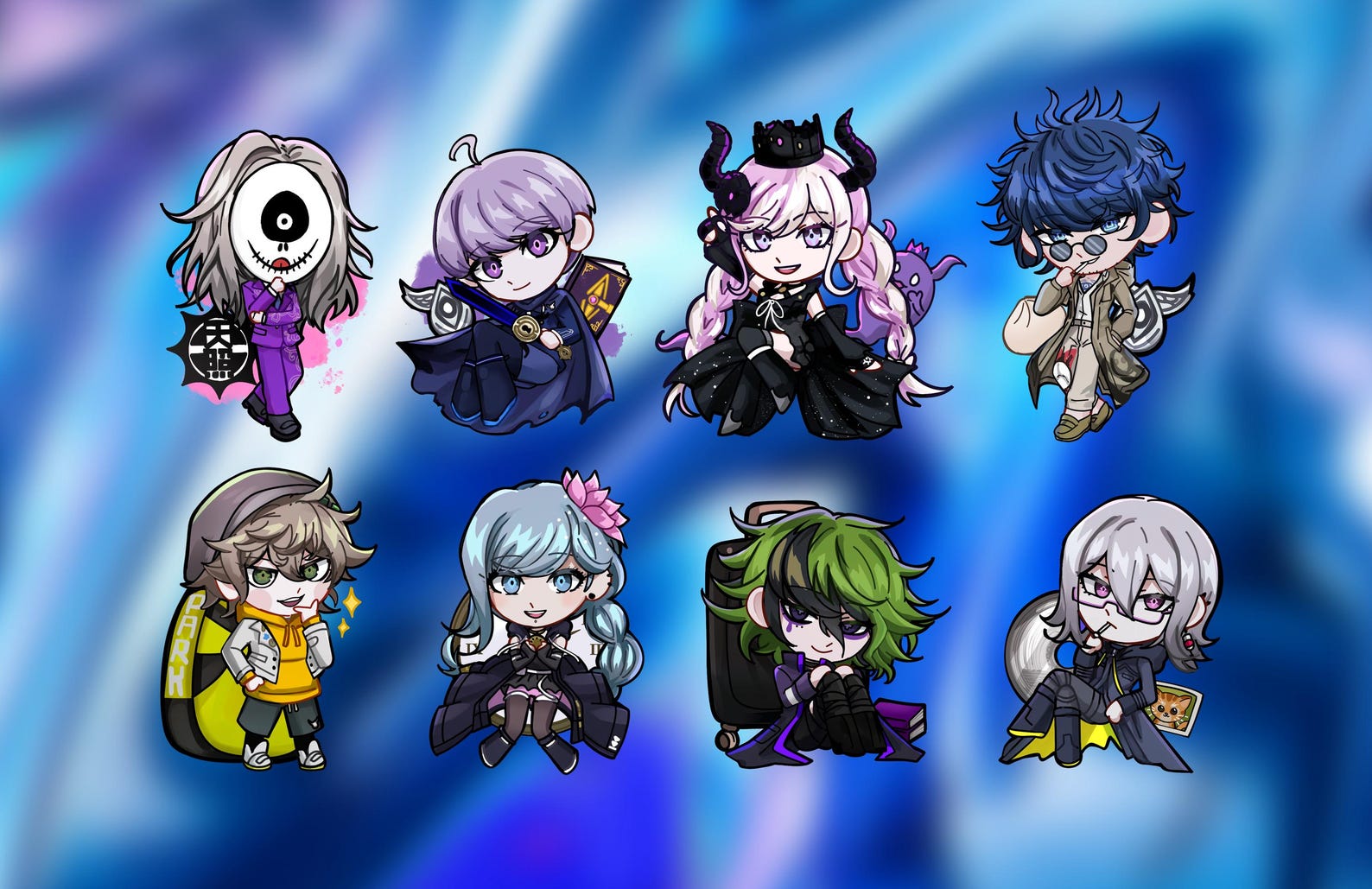 Makoto, Yuma, Shinigami RAIN CODE | 2.5in Acrylic Keychain