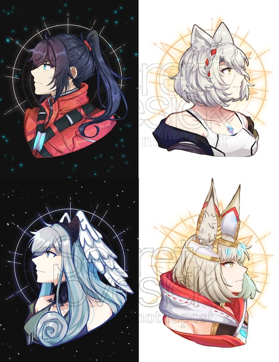 ニア メリア ノア ミオ ゼノブレイド 3 | 8.5x11 ポスター