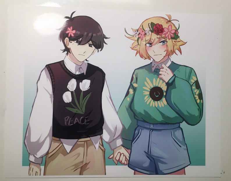 Basil Sunny Omori Headspace Sunflower 8.5x11in Print Etsy