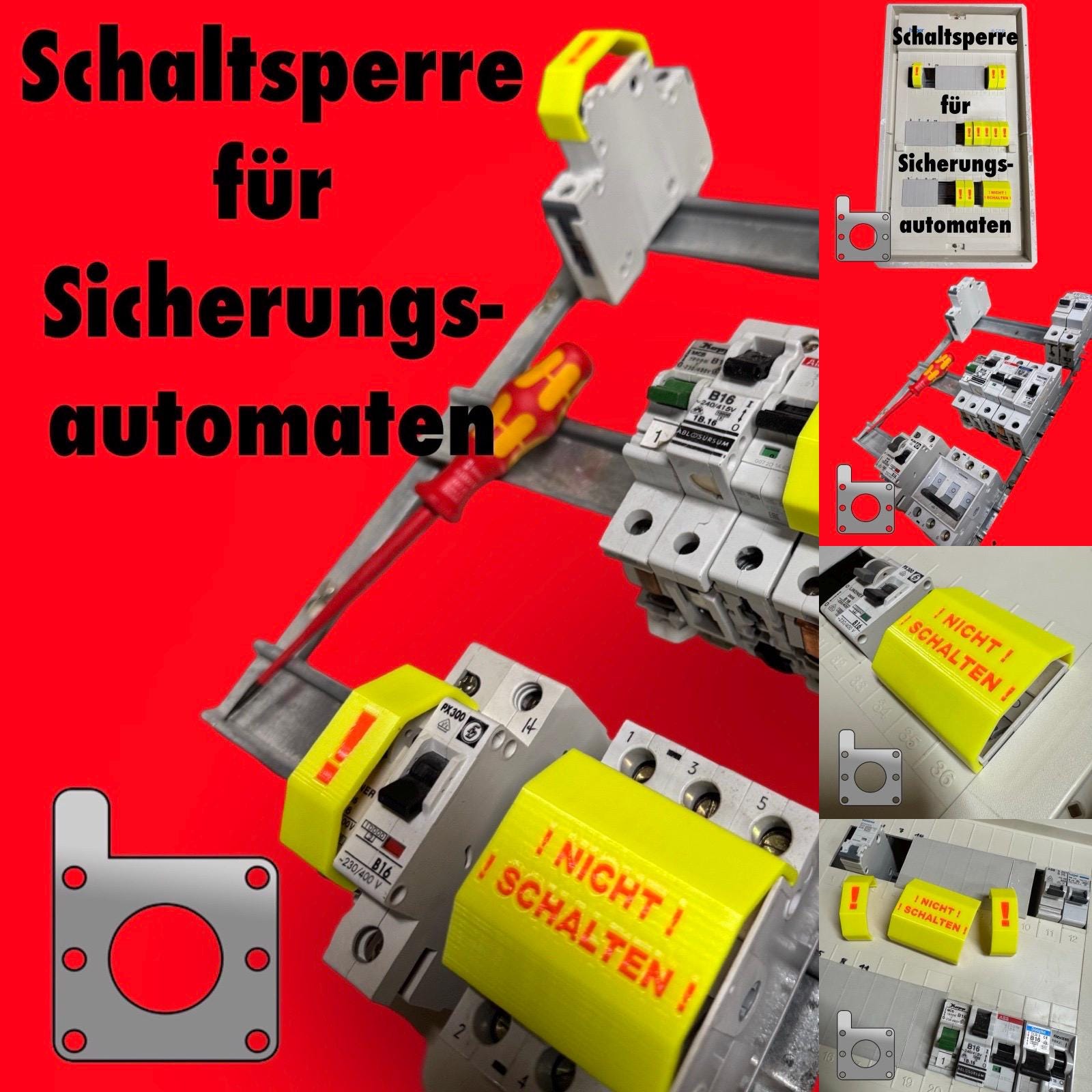 Verrouillage de commutation pour disjoncteurs automatiques, disjoncteur FI rail DIN MCB LS