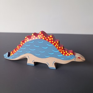 Wooden figure Stegosaurus ,Wooden  Animals Toys ,Wooden Dinosaur Toys , Animals Figures Set , Gift For Kids ,Montessori  Toys,  Kids Room