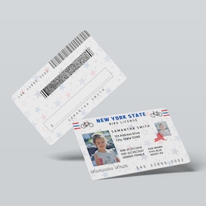 Licença personalizada para crianças | Licença para trator, licença para bicicleta, licença para surfe, licença para arremesso, etc.