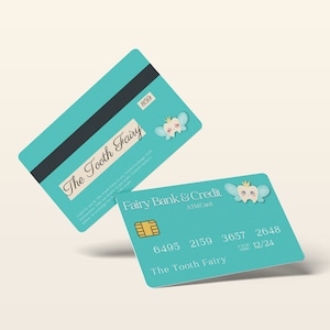 Carte de distributeur automatique de billets de fée des dents