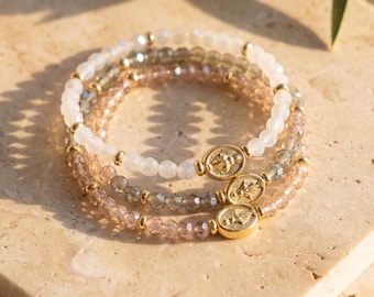 Blessed Mother Bracelet Gift for Women Virgin Mary Jewelry Catholic Faith Bracelet Holiday Gift for Her Religious Accessories Handmade