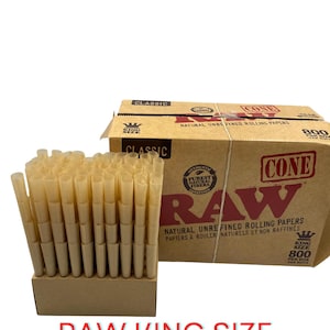 Coni King Size grezzi/arrotolati sul retro