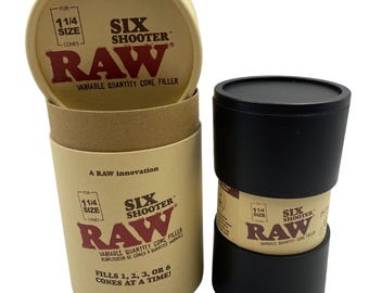 Raw Six Shooter 1 1/4 Size / Multi Cone Filler