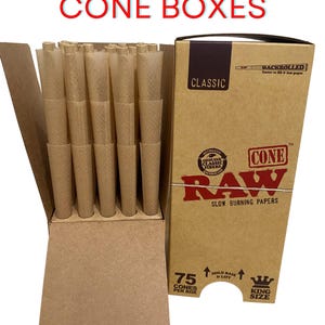 Coni King Size grezzi/arrotolati sul retro
