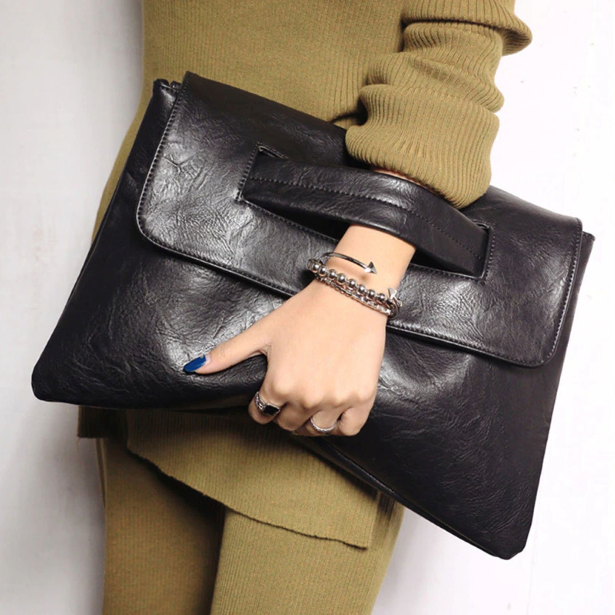 Small Leather Envelope Bag