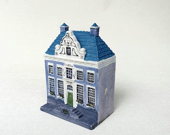 Casa de canal en miniatura holandesa vintage de la serie Amsterdam de Blokker
