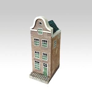 Vintage Dutch miniature canal house from the Amsterdam series by Blokker