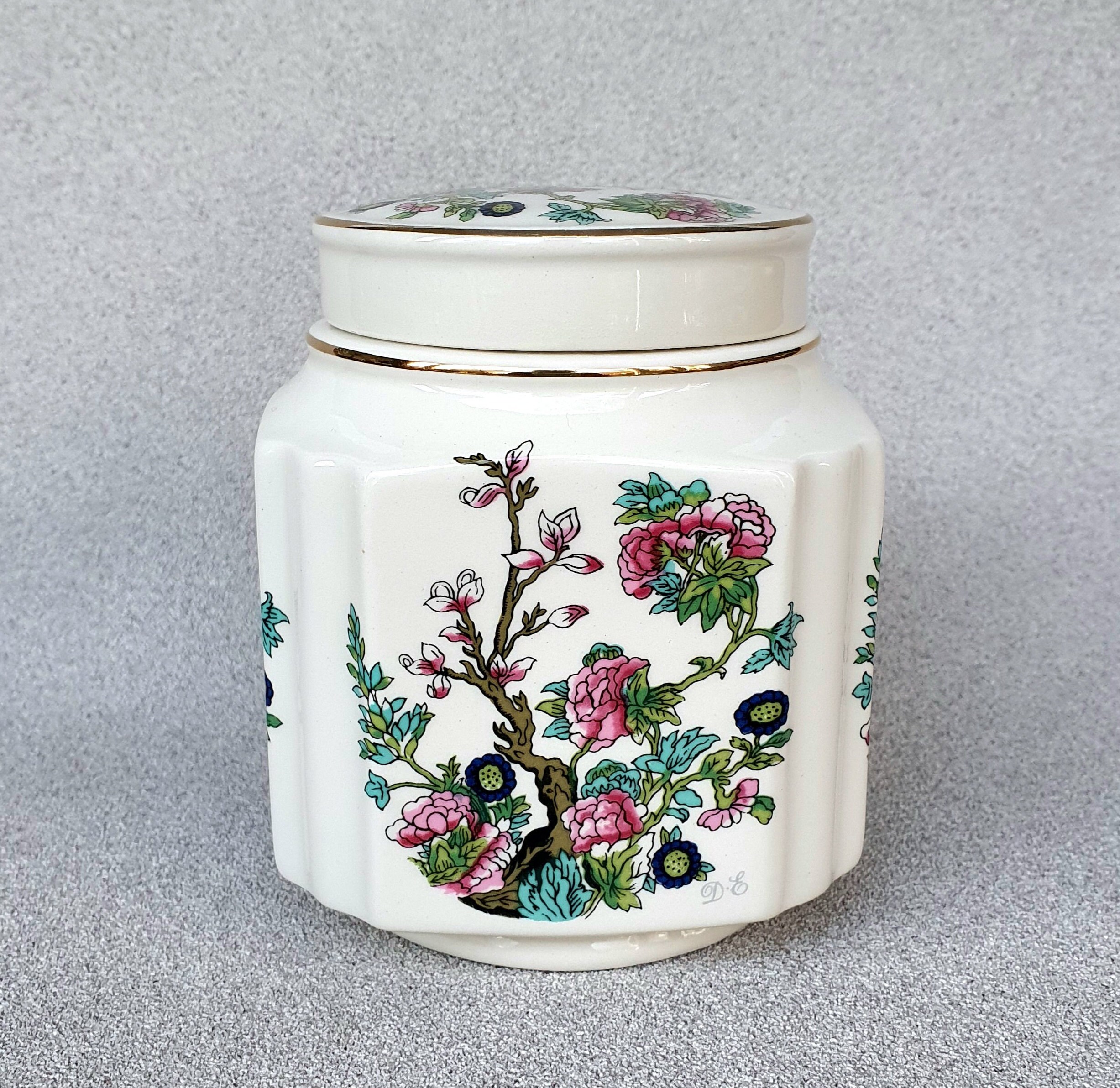 Vintage Sadler Tea Caddy the Indian Tree, Sweets Jar, Kitchen Storage